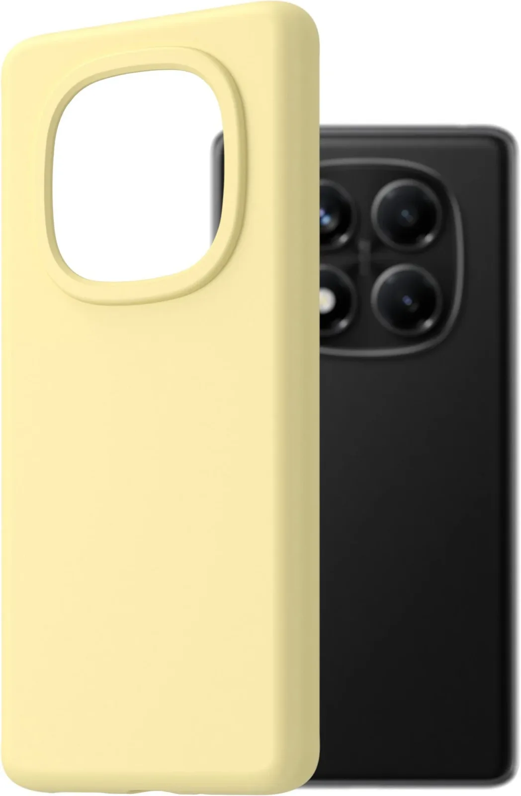 AlzaGuard Premium Silicone Case Xiaomi Redmi Note 14 Pro 4G sárga tok