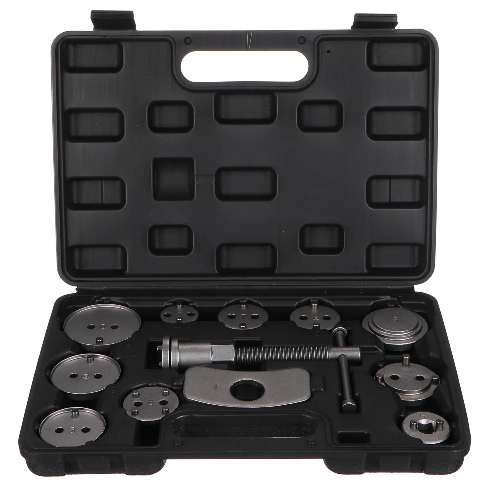 SIXTOL Mechanic Brake Set Fékdugattyú visszanyomó készlet, 12 db, fekete