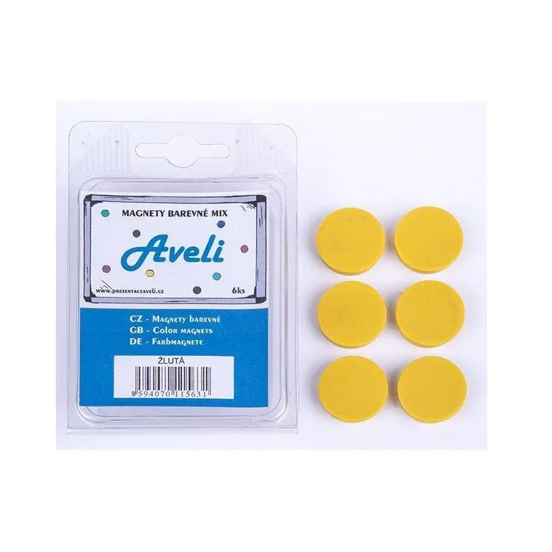 AVELI 24 mm, sárga - 6 darab a csomgban