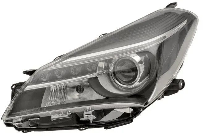 ACI TOYOTA YARIS 14- -17 Első fényszóró, H7+XENON+LED, hibrid (elektromos vezérlés motor nélkül), izzó és vezérlőegység nélkül