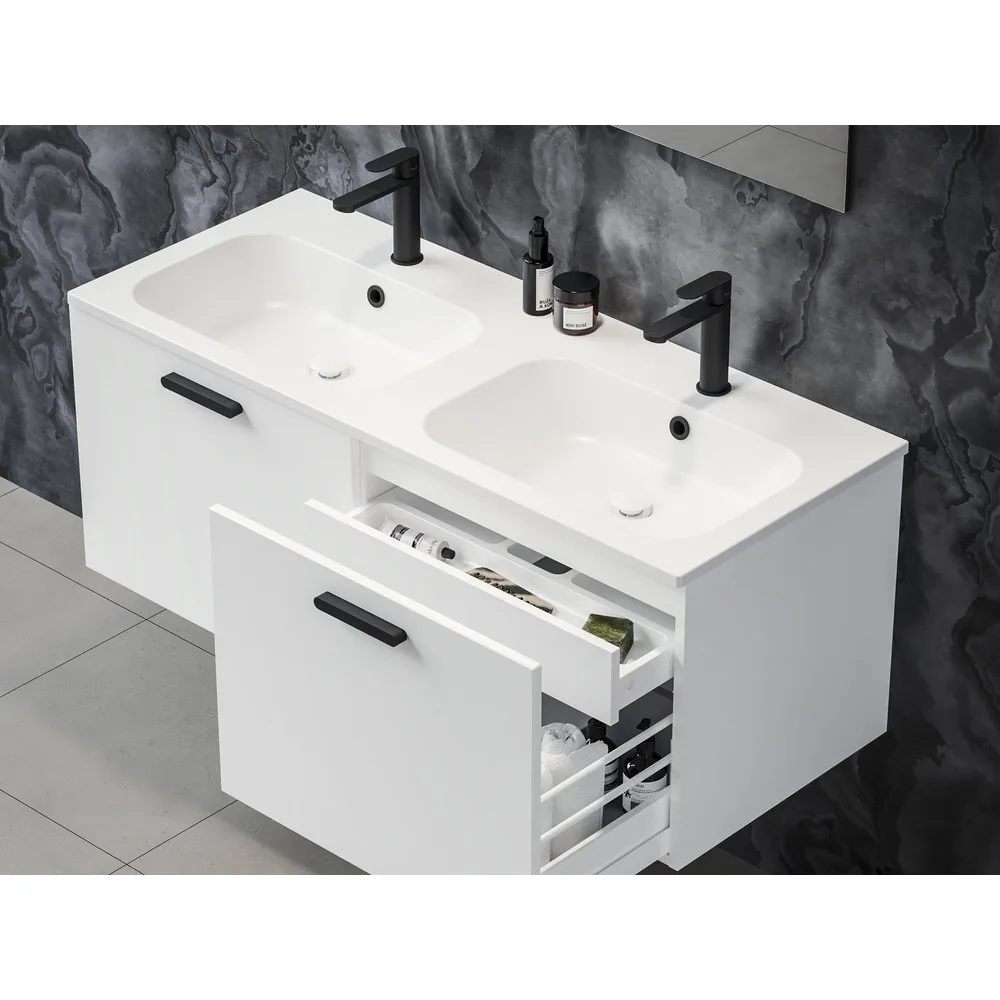 RAVAK XJG01112001 Chrome Slim 120 duplamosdó fehér, furattal
