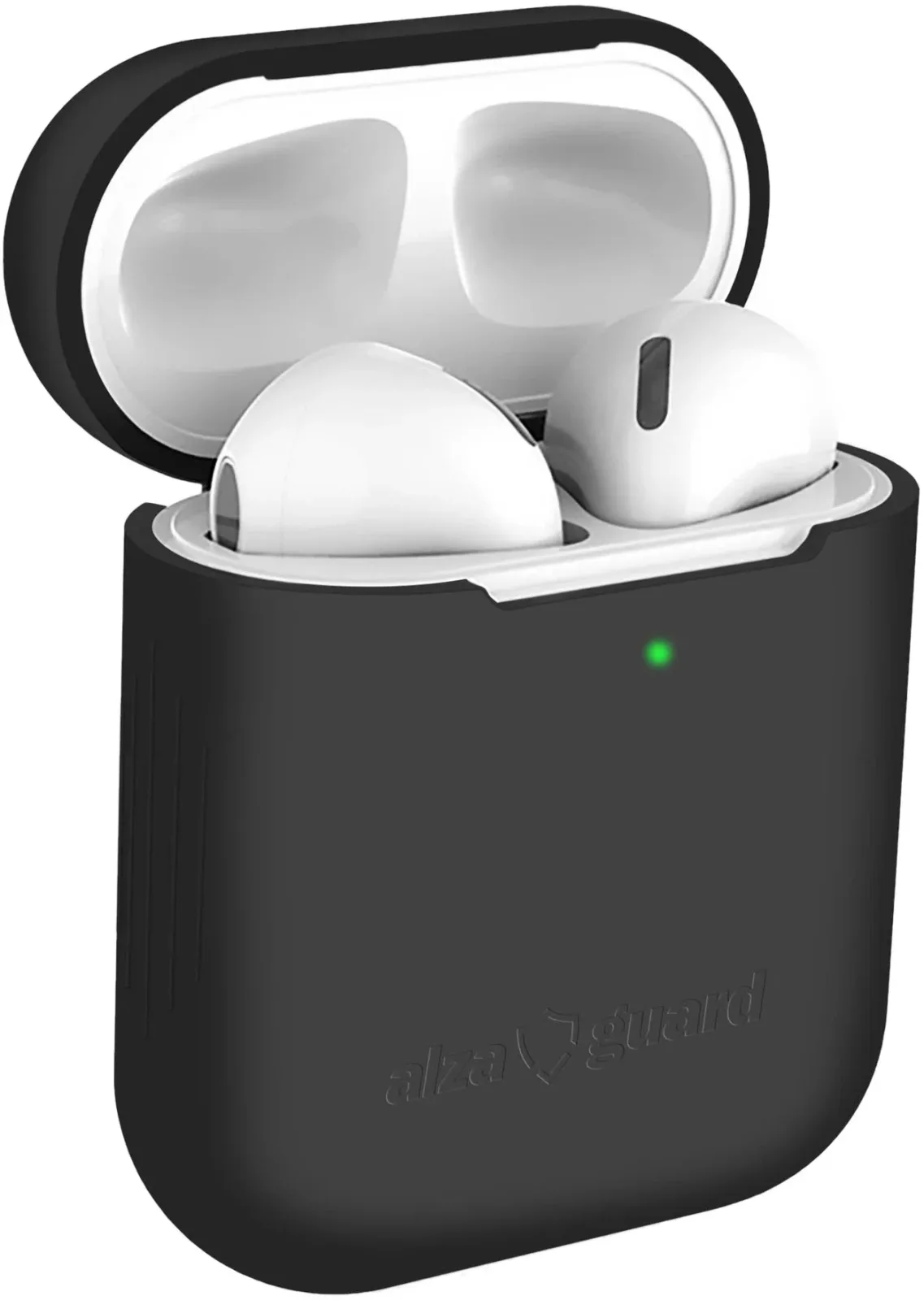 AlzaGuard Skinny Silicone Case Airpods 1. és 2. generáció fekete