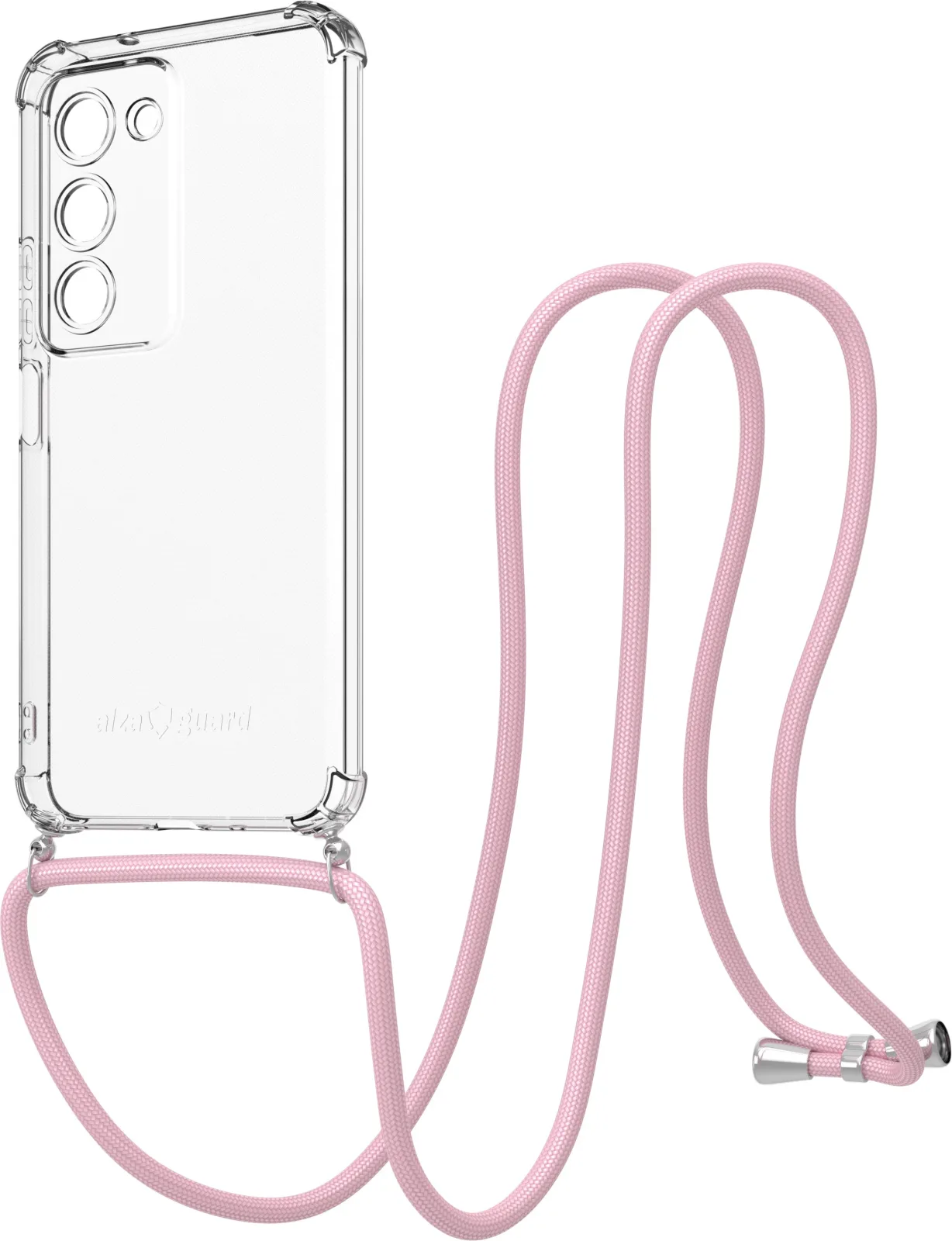 AlzaGuard Luxe Lanyard Case Xiaomi Redmi 15 rózsaszín tok