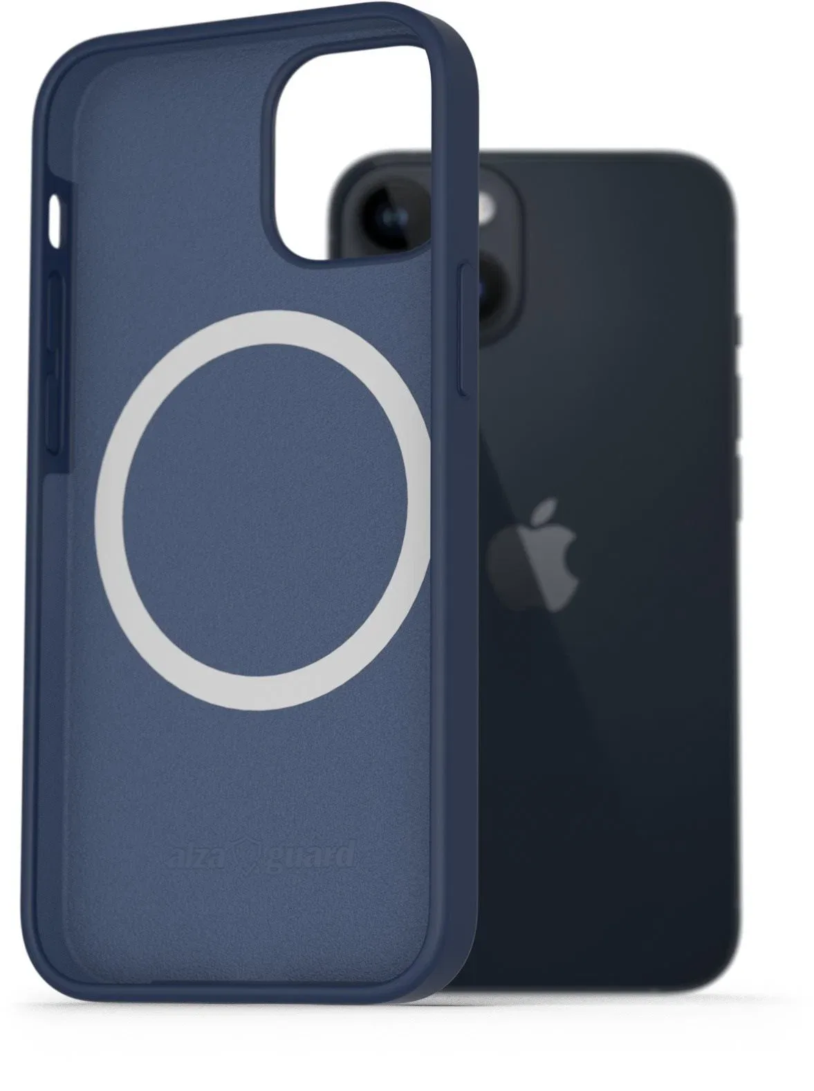 AlzaGuard Silicone Case Compatible with Magsafe iPhone 14 kék tok