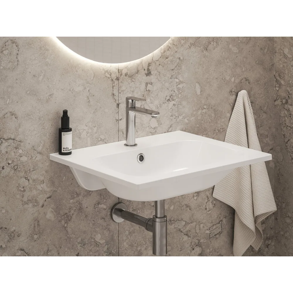 RAVAK X070409 Eleganta álló mosdócsaptelep BeCool 174 mm leeresztő nélkül EL 012.01CR, Chrome