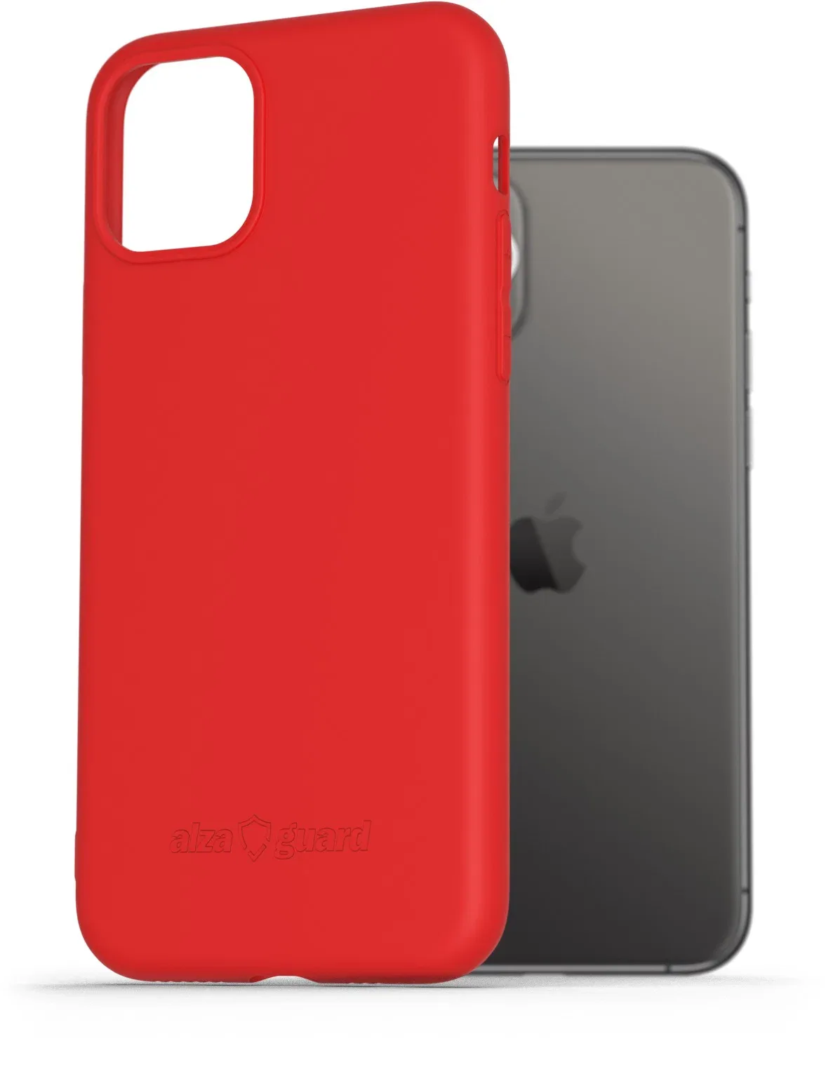 AlzaGuard Matte iPhone 11 Pro piros TPU tok