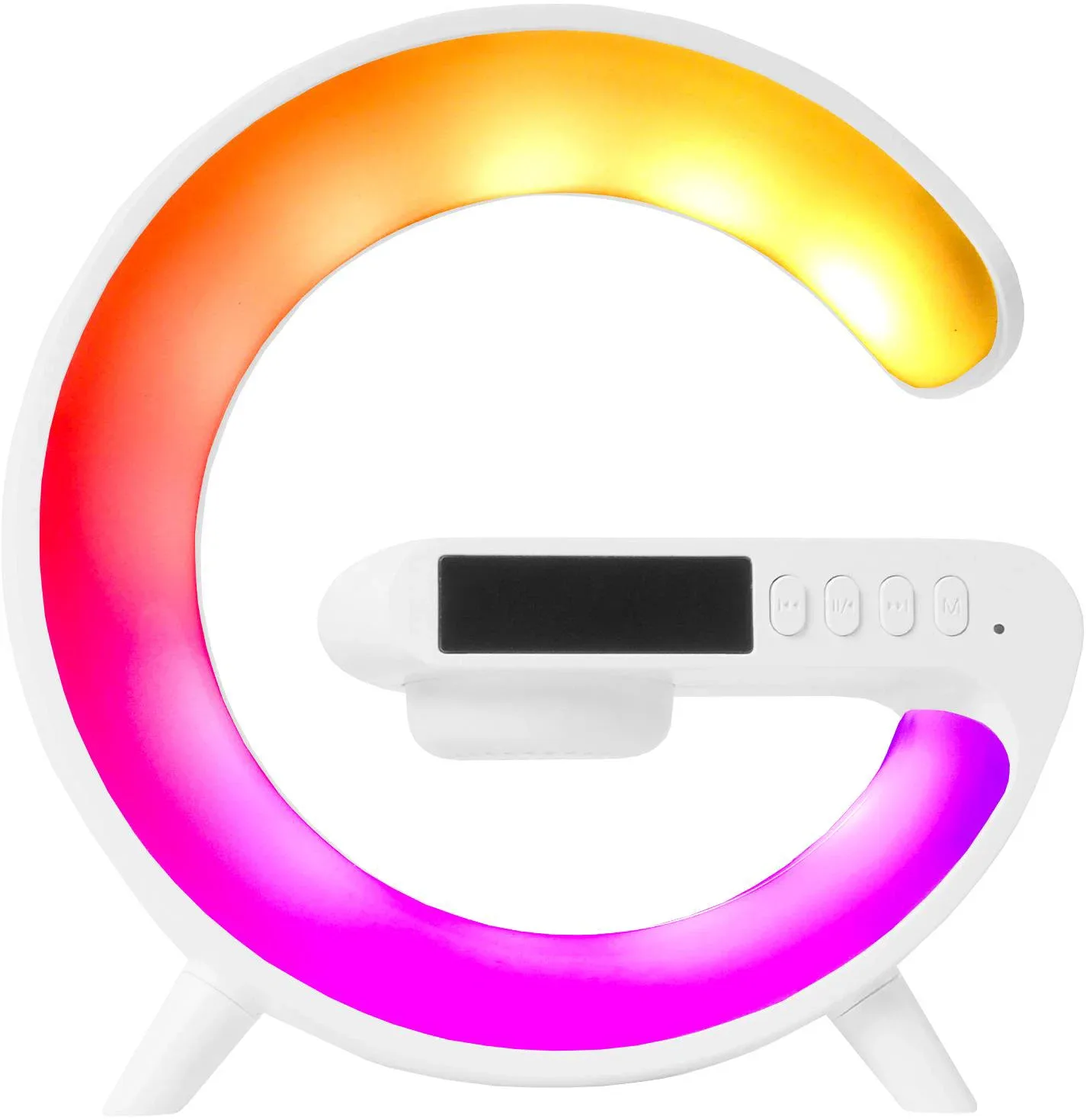 Aga RGB 5in1 LED lámpa vezeték nélküli töltővel, fehér