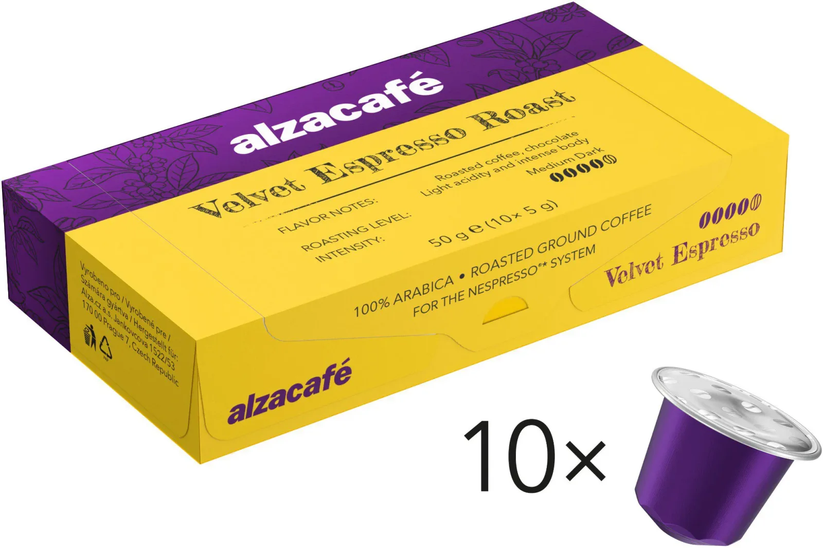 AlzaCafé Velvet Espresso Roast, 10 kapszula