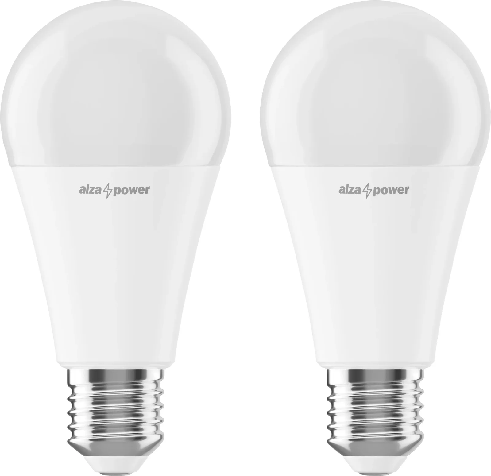AlzaPower LED 15-100W, E27, 2700K, set, 2db