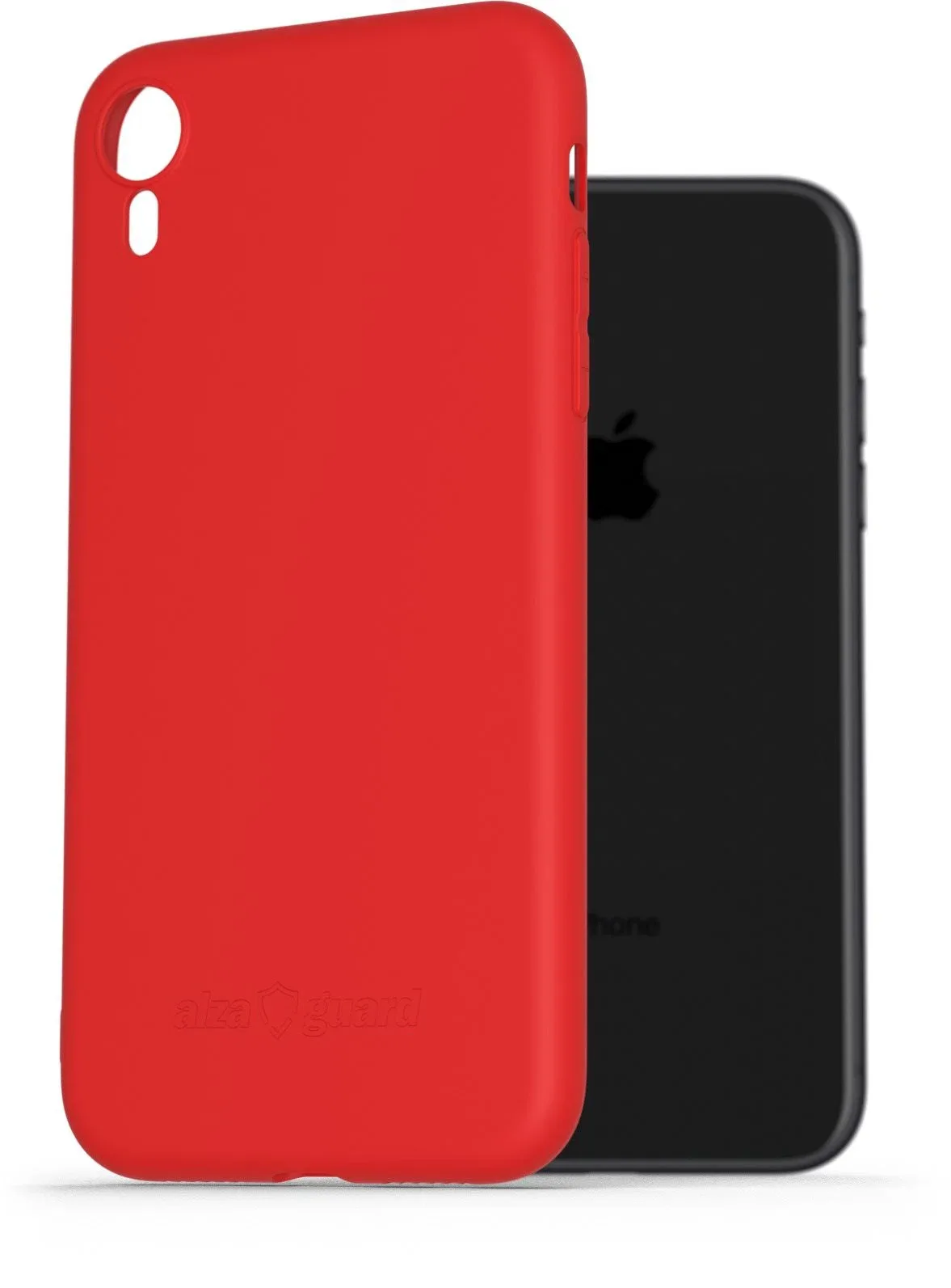 AlzaGuard Matte iPhone XR piros TPU tok