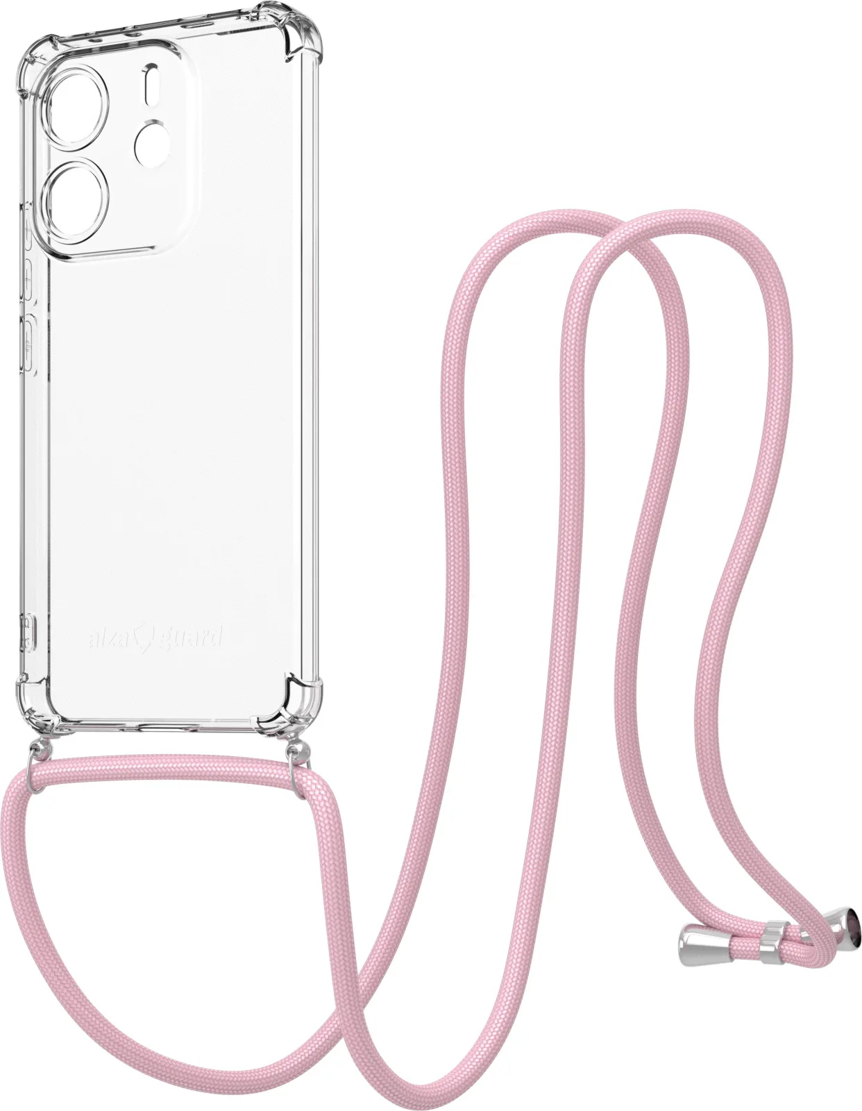 AlzaGuard Luxe Lanyard Case Xiaomi Redmi Note 14 4G rózsaszín tok