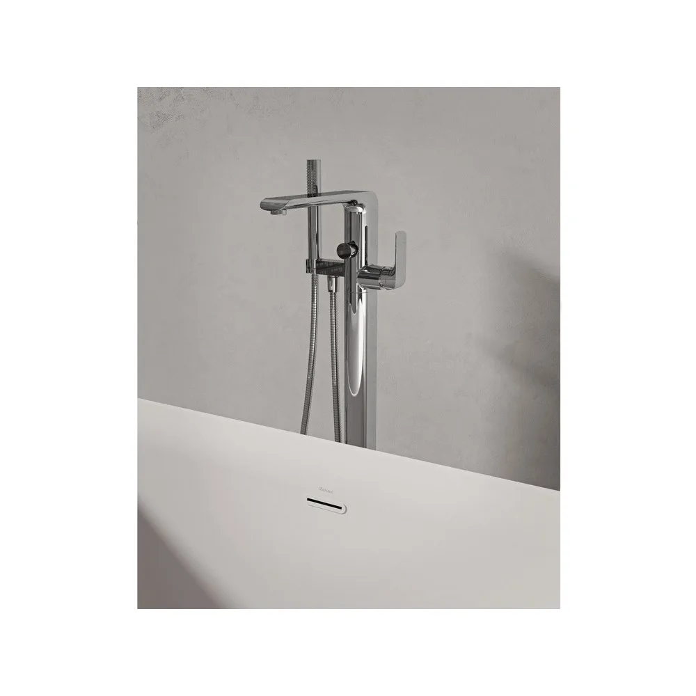 RAVAK X070440 Flat padlón álló kádcsaptelep szettel FL 080.00CR.RB07A, króm