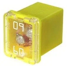 HELLA PAL LOW PROFILE JCASE 60 A, biztosíték, sárga