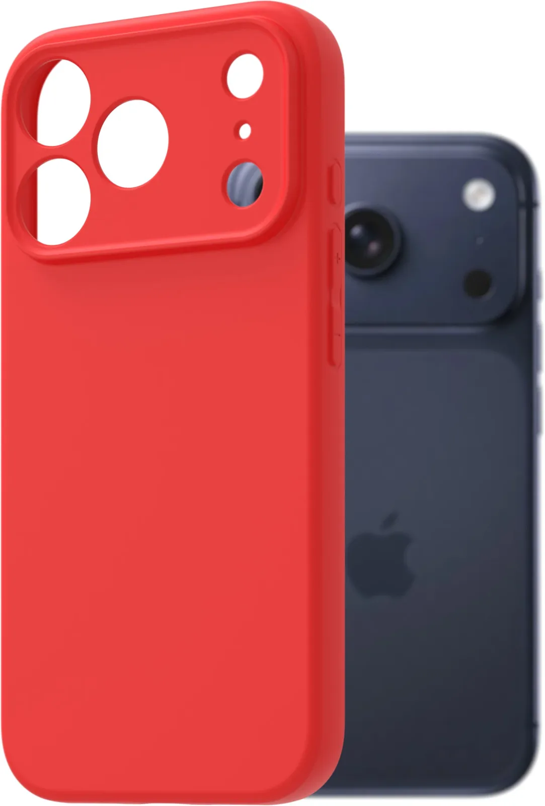 AlzaGuard Matte TPU iPhone 17 Pro piros tok