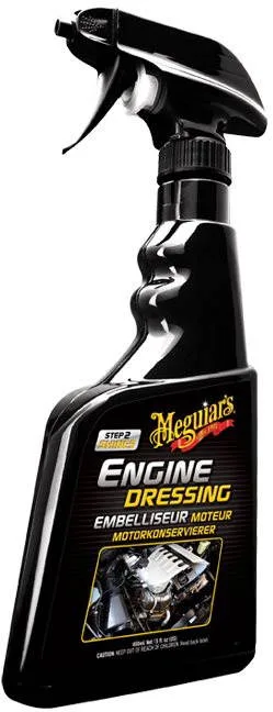 Meguiar's Engine Dressing – védelem és fény motoralkatrészekre, 450 ml