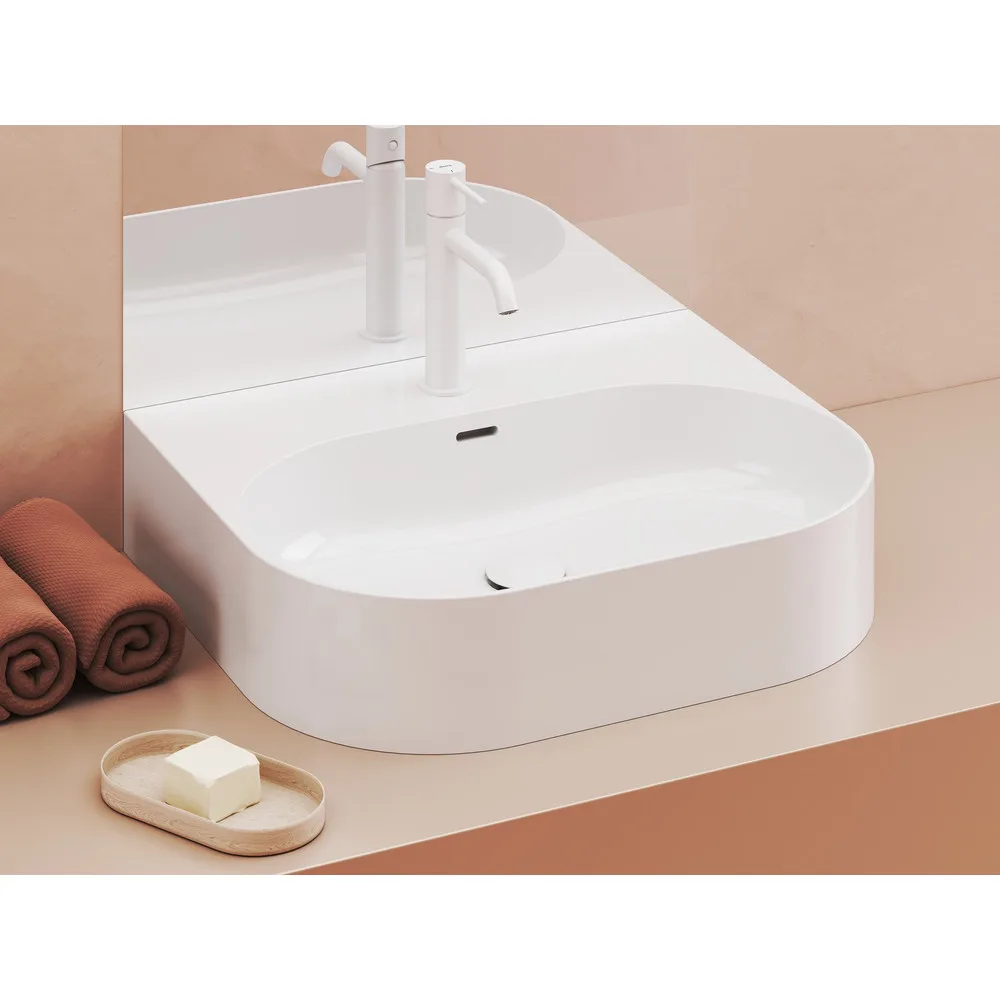 RAVAK XJX01155004 Ceramic Slim Wall O 55 kerámiamosdó fehér