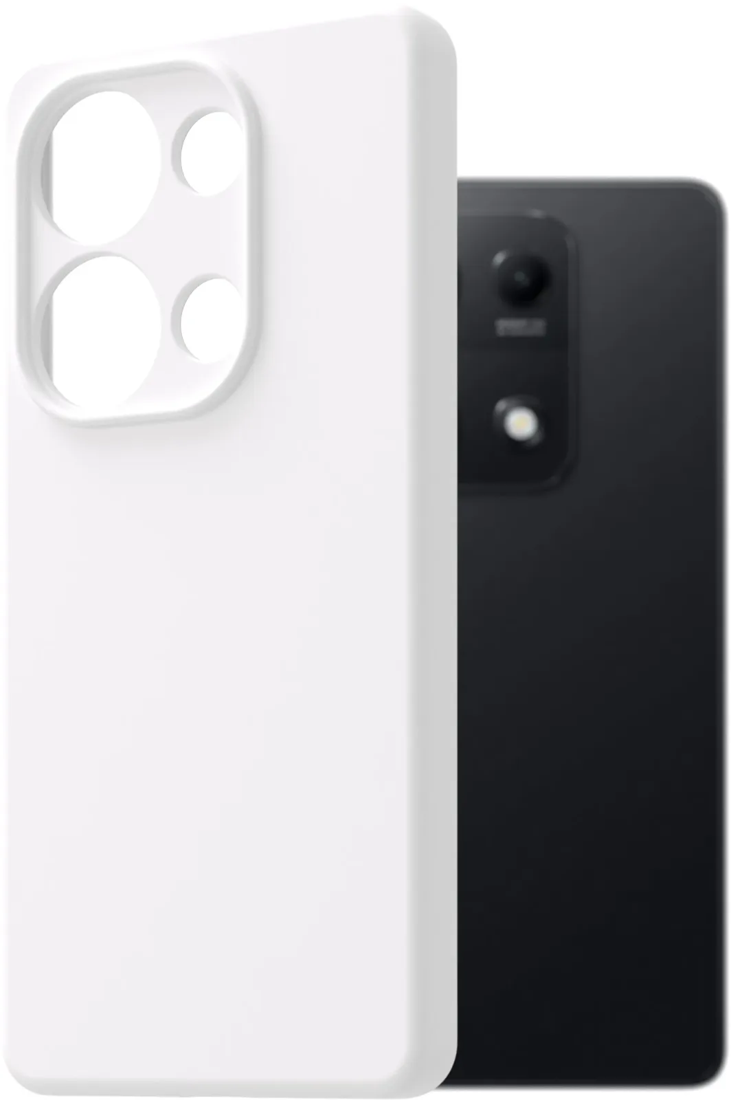 AlzaGuard Premium Xiaomi Redmi Note 14S fehér szilikon tok