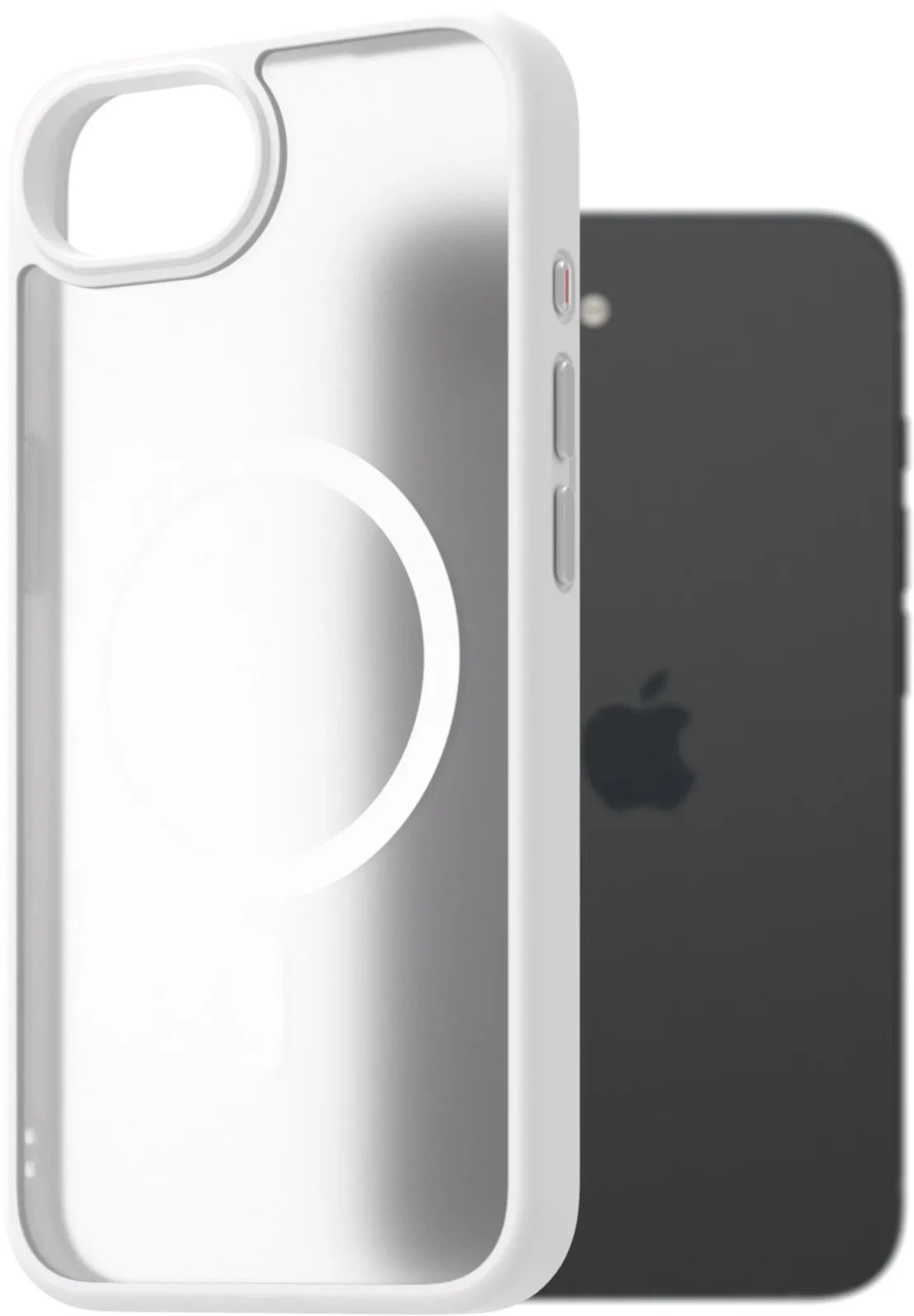 AlzaGuard Matte Case Compatible with Magsafe iPhone 16e fehér tok