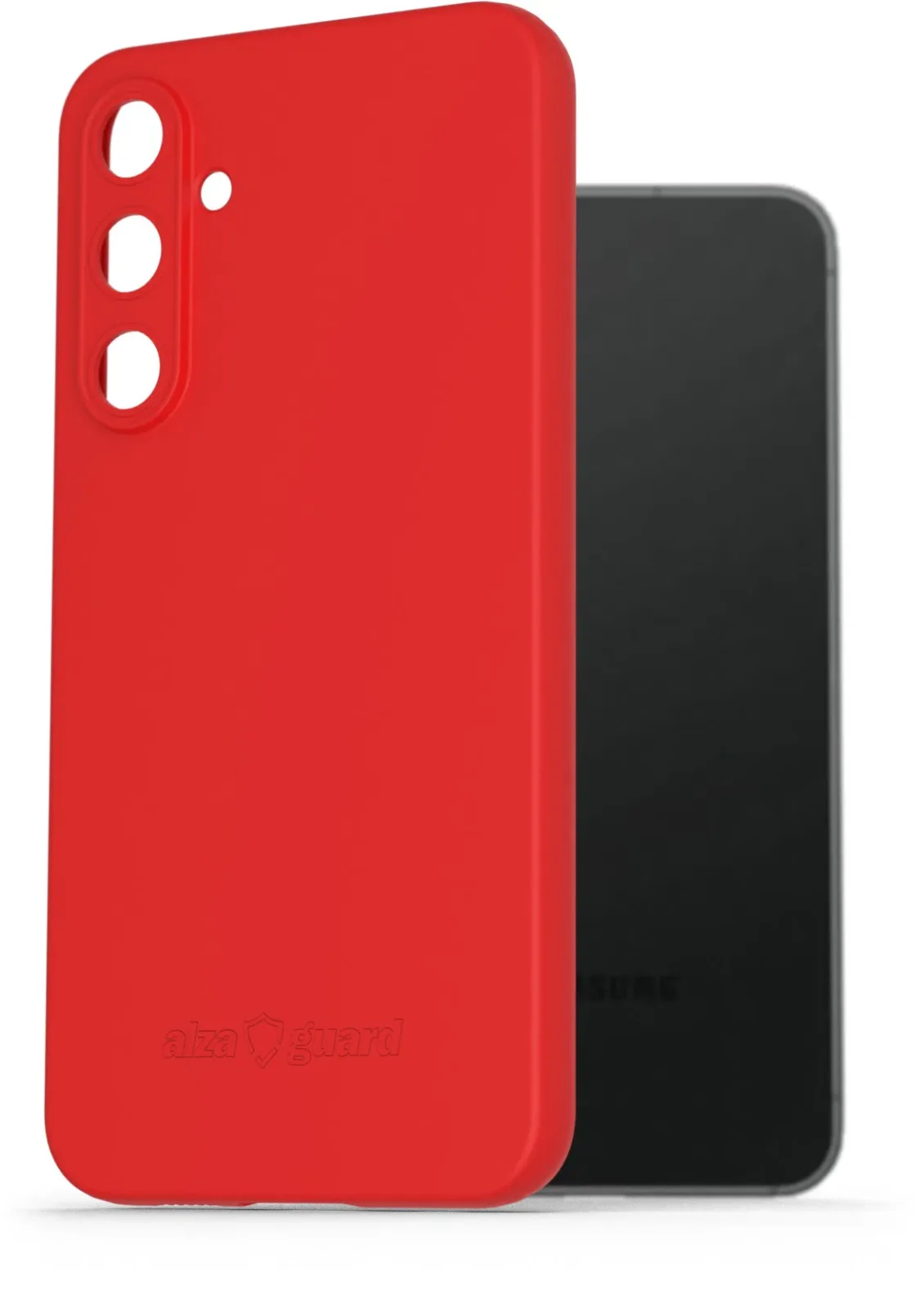 AlzaGuard Matte Samsung Galaxy S23 FE piros TPU tok