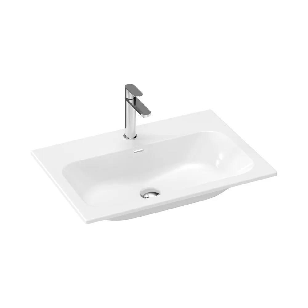 RAVAK XJX01170002 Chrome Slim 70 kerámiamosdó, fehér, furattal