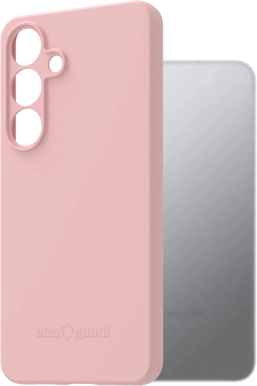 AlzaGuard Matte Case Samsung Galaxy S25 rózsaszín TPU tok