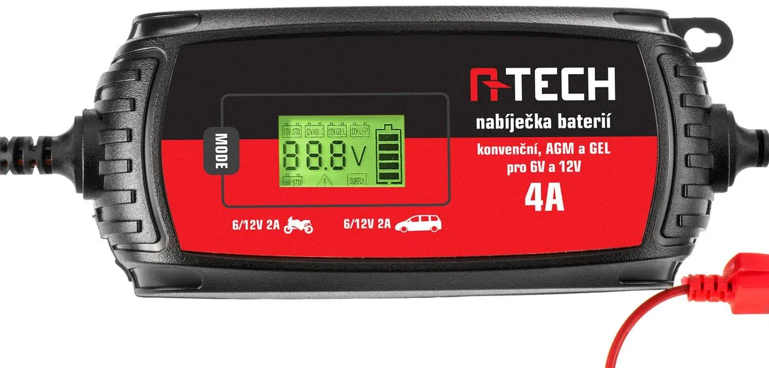 A-TECH 6/12 V, 3-120 Ah, 4 A