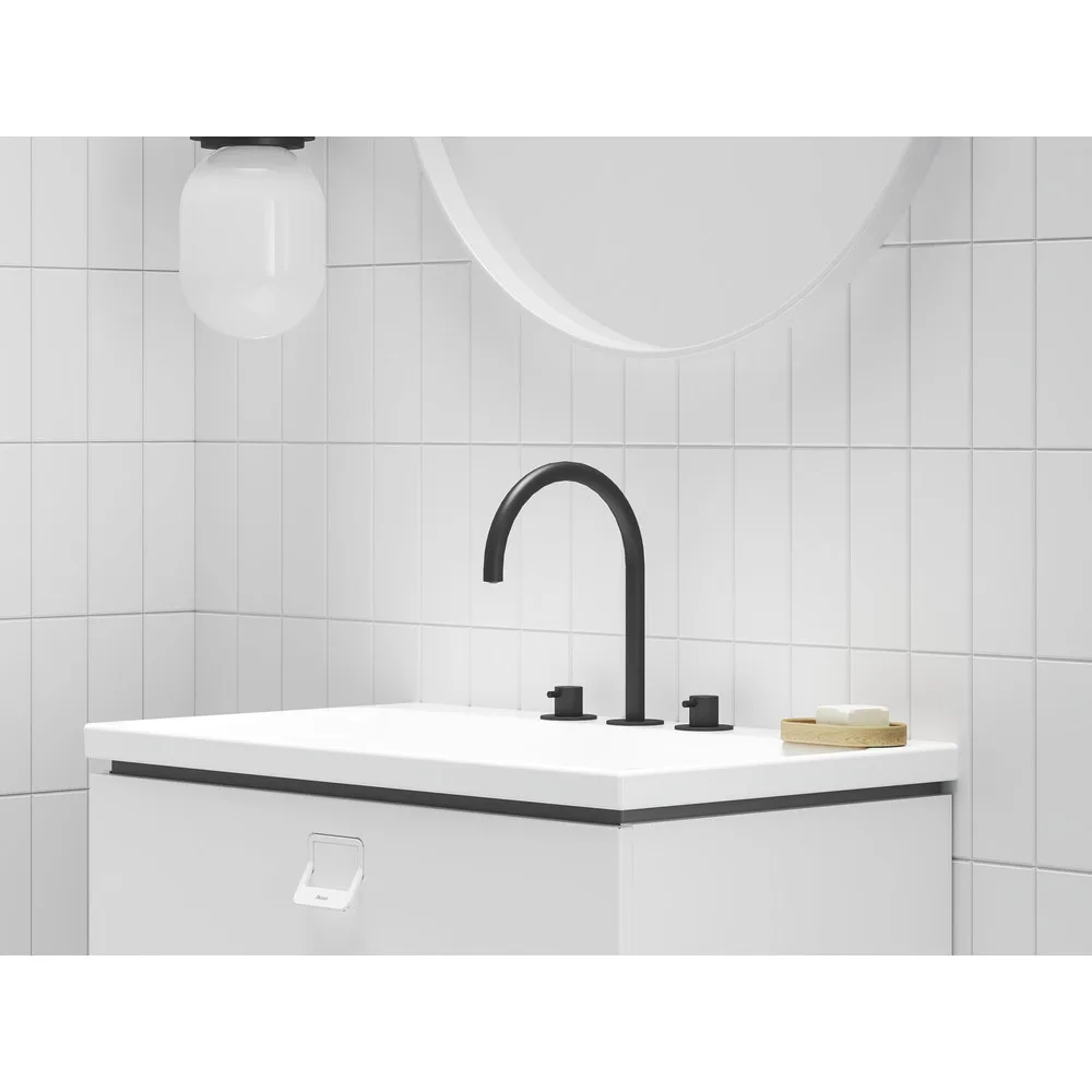 RAVAK X070275 Espirit álló mosdócsaptelep, 3 furatos 270 mm leeresztő nélkül ES 018.20BLM, matt fekete