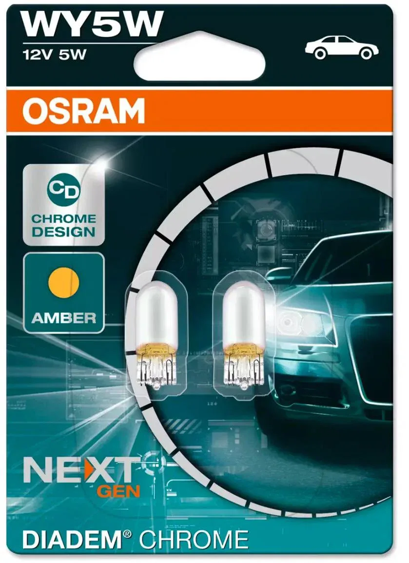 Osram Diadem Chrome WY5W, 12 V, 5 W, W2.1 × 9.5d, 2 db