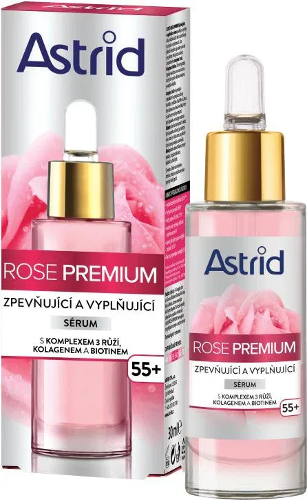 ASTRID Rose Premuim 55+ Feszesítő és feltöltő szérum 30 ml