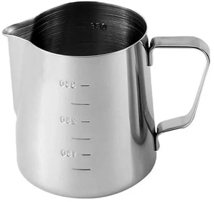 APT Rozsdamentes acél tejeskanna mérőskálával, 350 ml