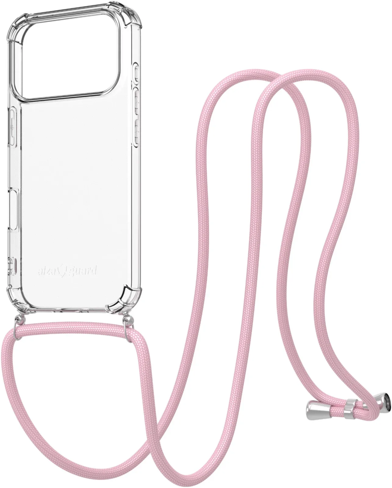 AlzaGuard Luxe Lanyard iPhone 17 Pro rózsaszín tok