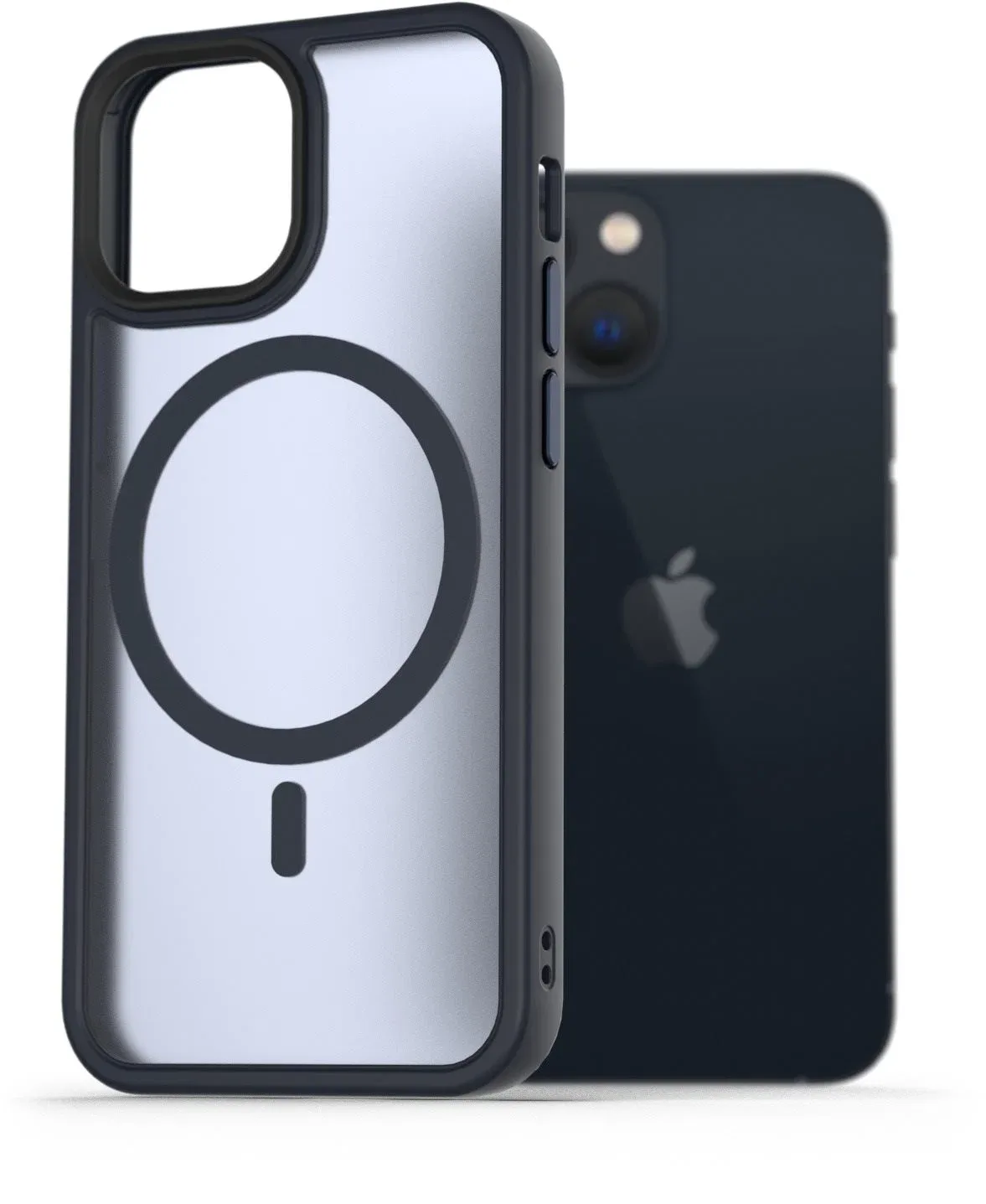 AlzaGuard Matte Case iPhone 13 Mini MagSafe sötétkék tok