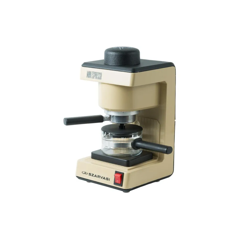 Szarvasi MINI ESPRESSO (SZV-612/3) kávéfőző, 800 W, drapp színű, őrölt kávé főzésére, 3,04 bar nyomás, max. 6 személy részére