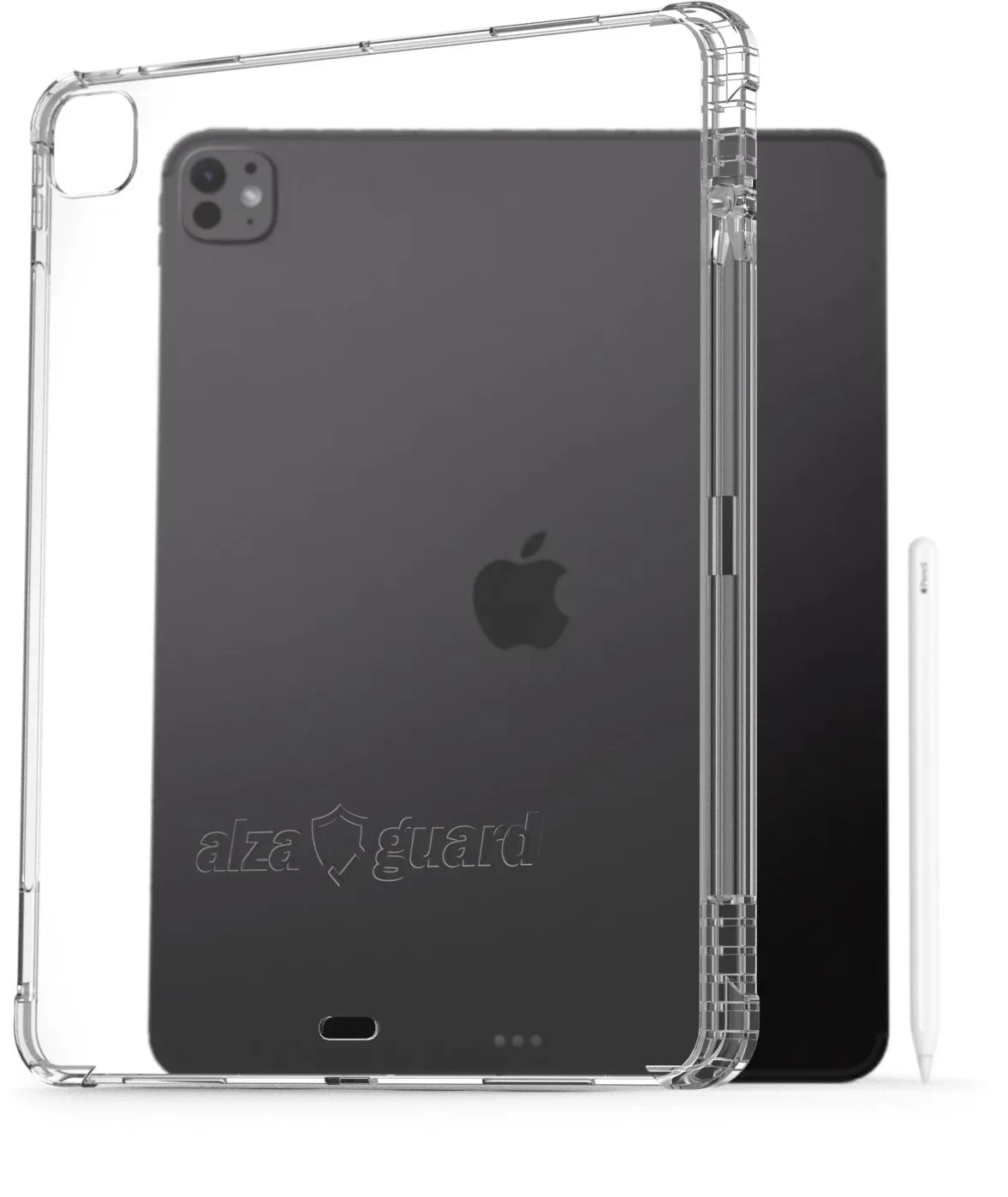 AlzaGuard Crystal Clear Case iPad Pro 13" M4 (2024) a Apple Pencil TPU tok