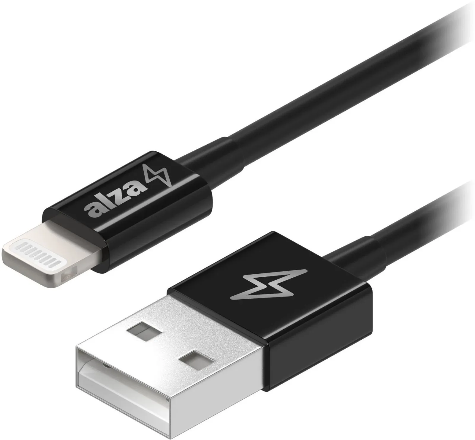 AlzaPower Core USB-A to Lightning MFi (C189) 0.5m, fekete