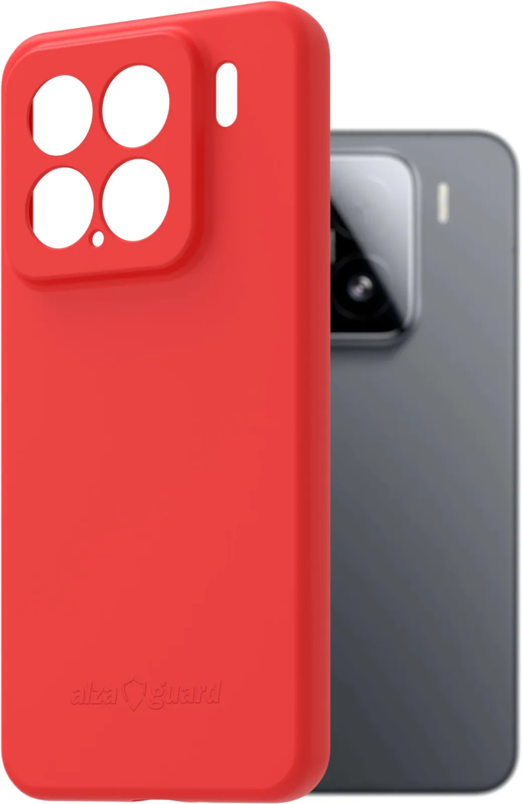 AlzaGuard Matte Case Xiaomi 15 piros TPU tok