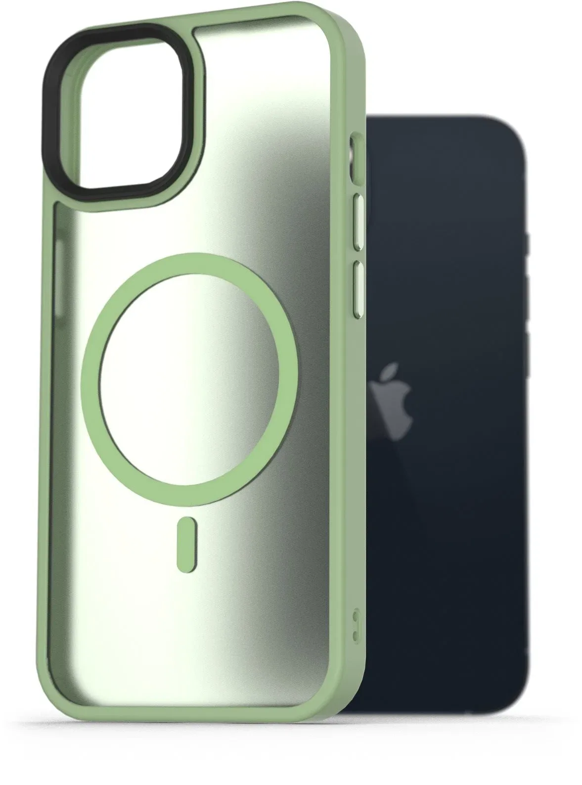 AlzaGuard Matte Case iPhone 13 MagSafe zöld tok