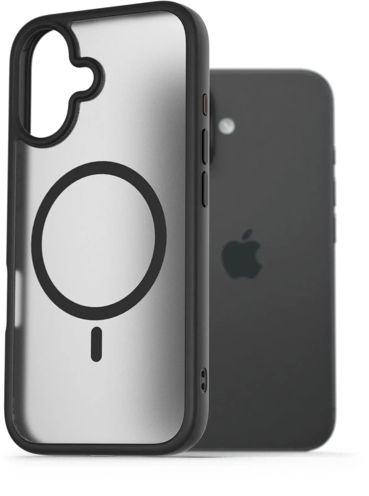 AlzaGuard Matte Case iPhone 16 Magsafe fekete tok
