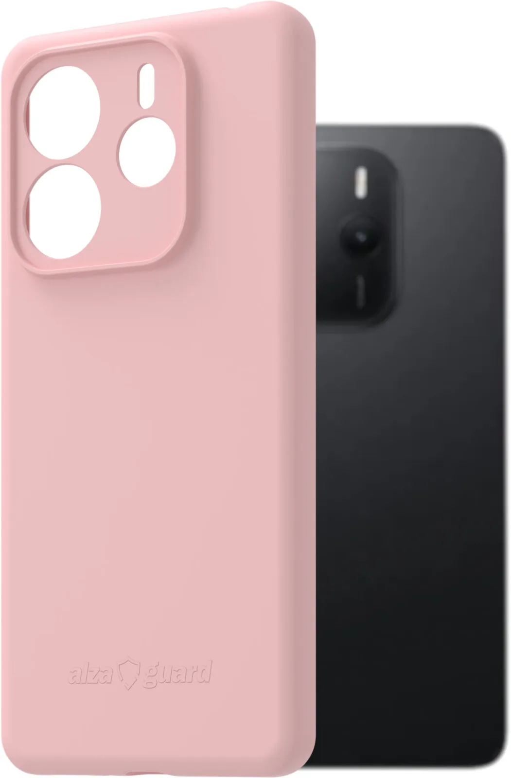 AlzaGuard Matte Case Xiaomi Redmi Note 14 rózsaszín TPU tok