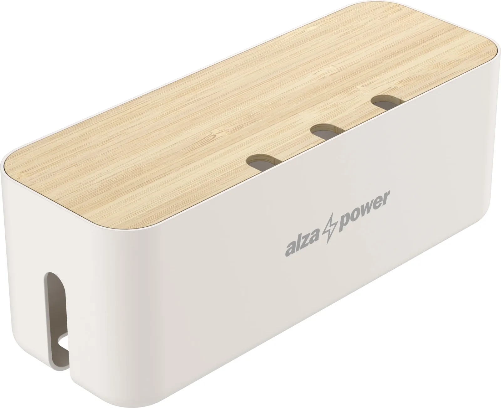 AlzaPower Cable Box Deluxe Large, fehér