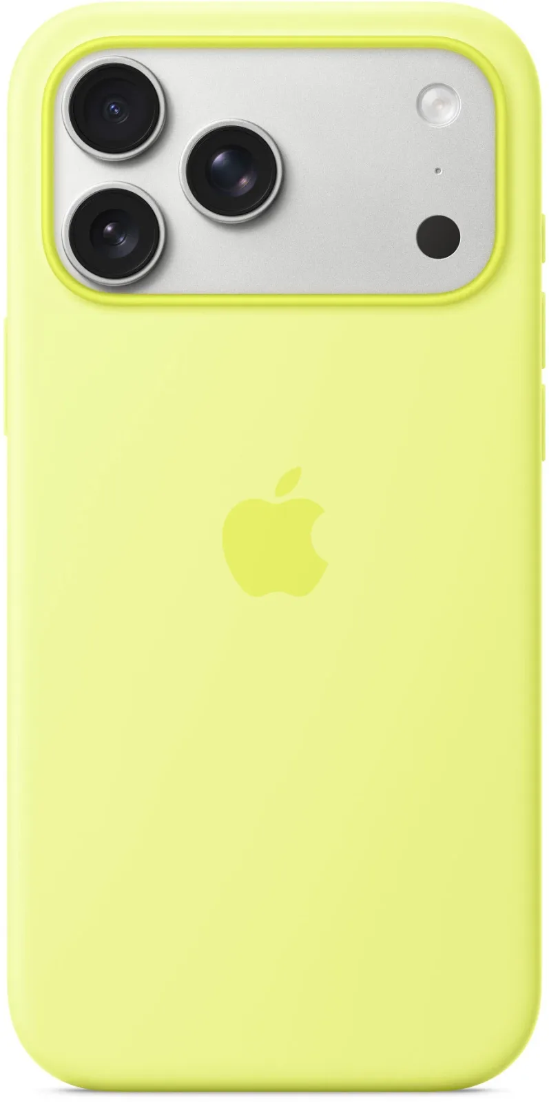 Apple MagSafe-rögzítésű iPhone 17 Pro Max-szilikontok Neonsárga