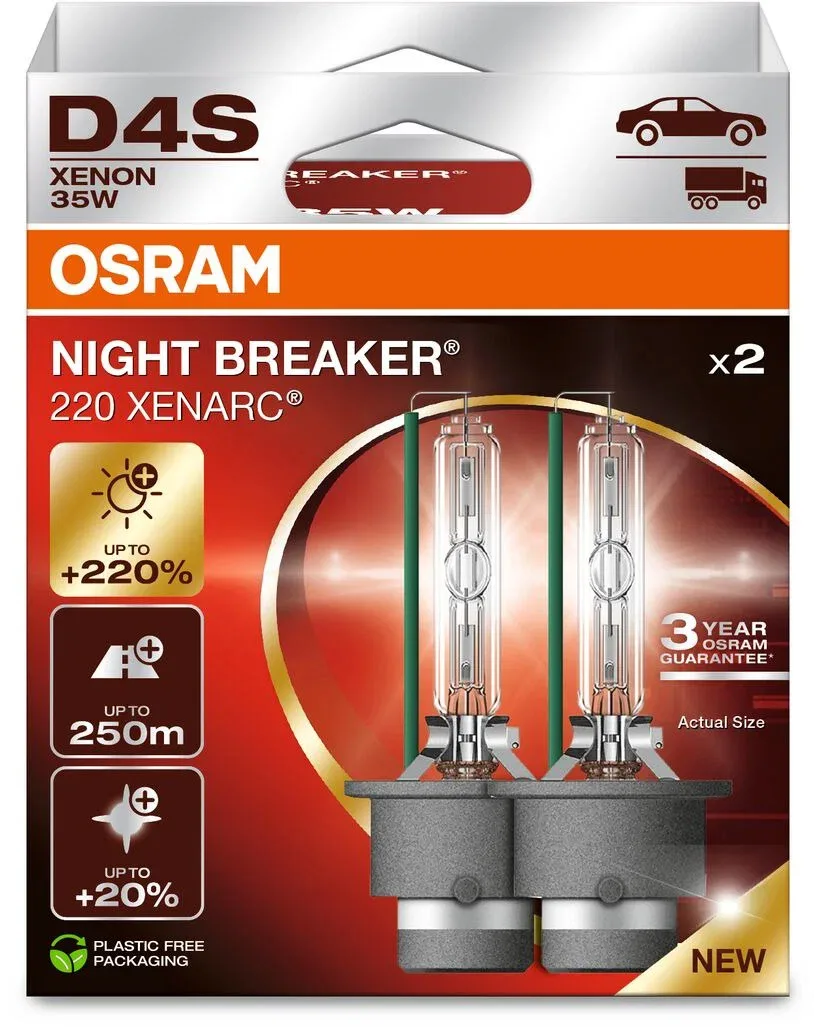 Osram Xenarc D4S Night Breaker +220% Duo Box