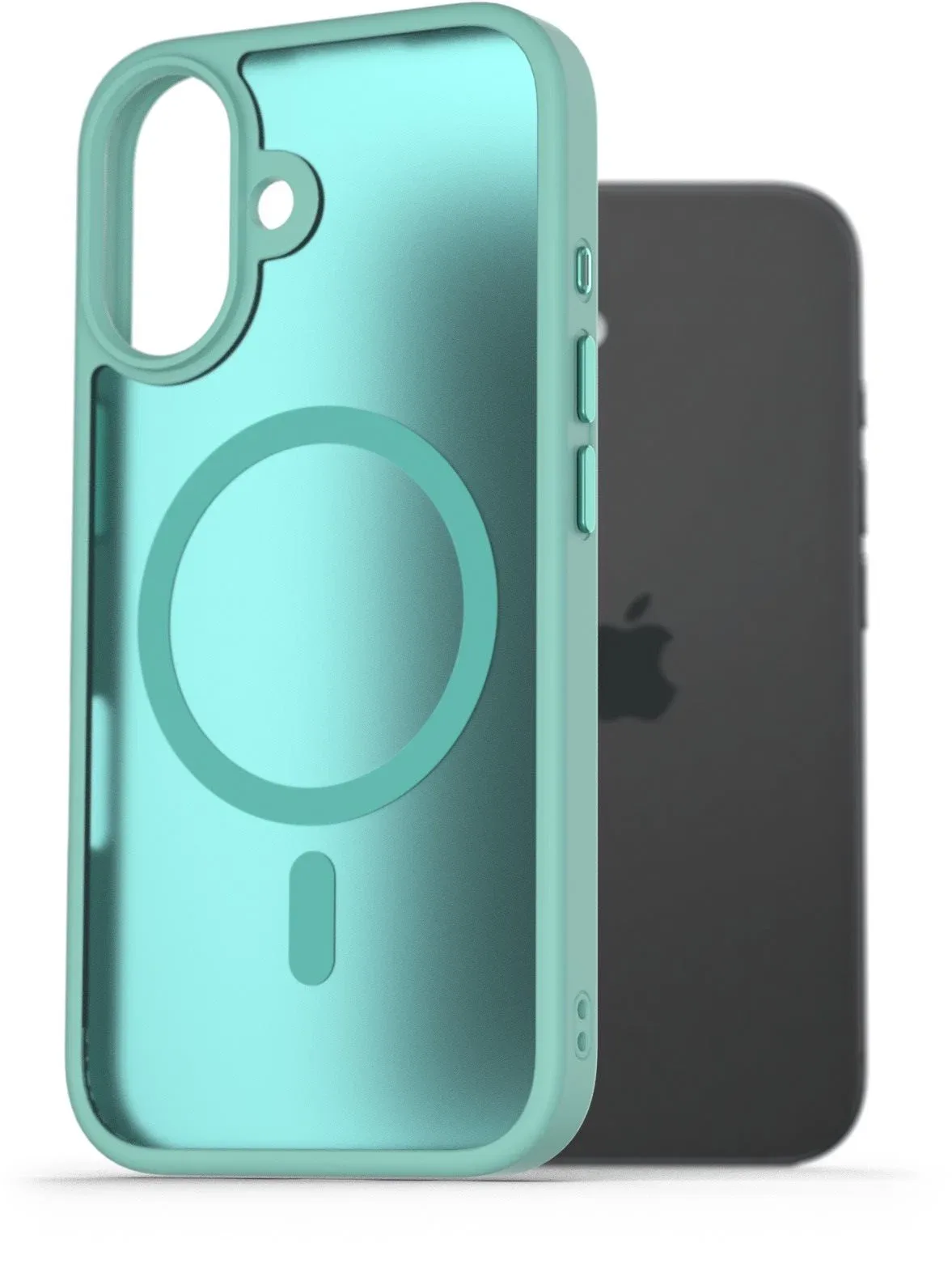AlzaGuard Matte Case iPhone 16 Magsafe kékeszöld tok