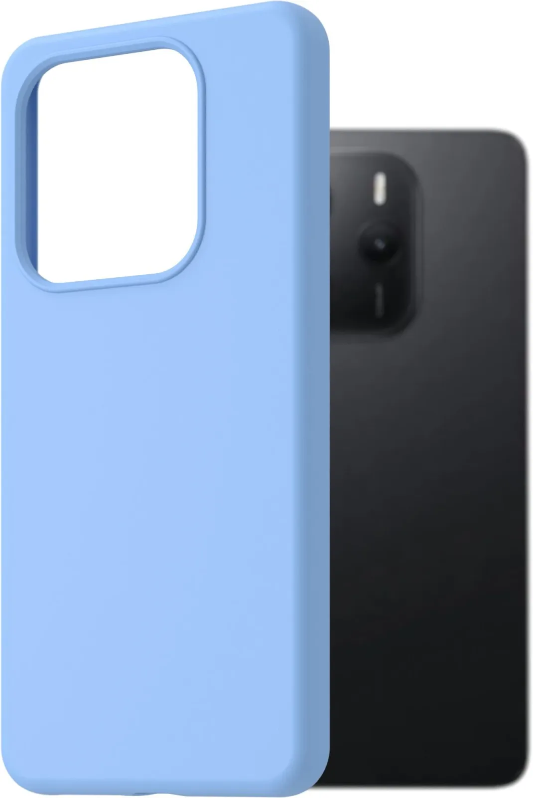 AlzaGuard Premium Silicone Case Xiaomi Redmi Note 14 világoskék tok