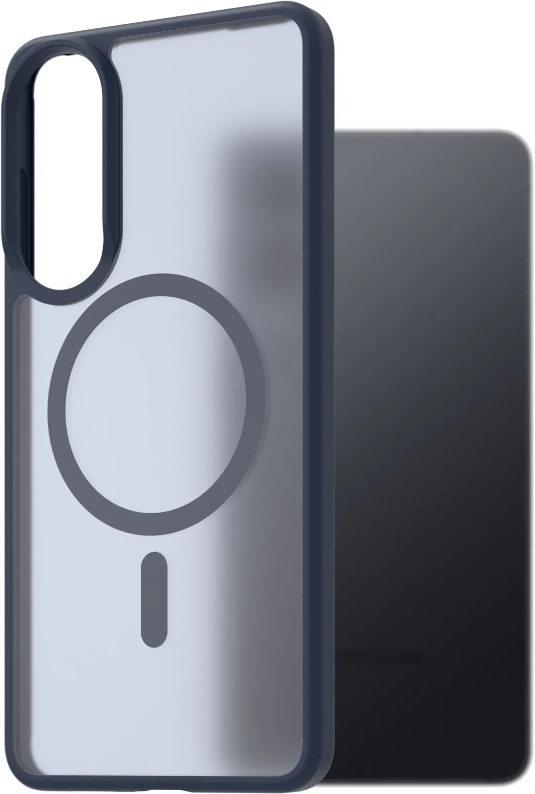 AlzaGuard Matte Samsung Galaxy S25 EDGE sötétkék MagSafe tok