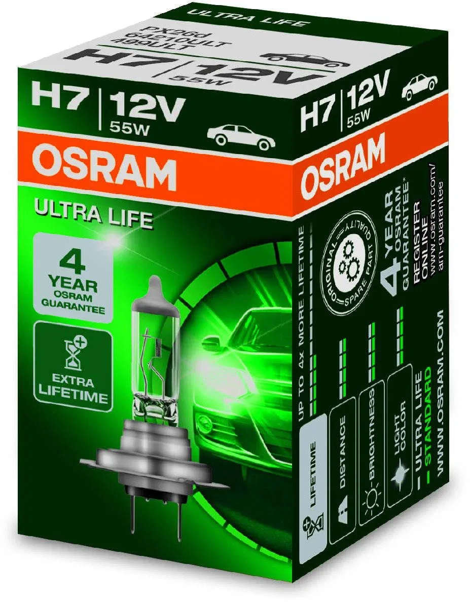OSRAM Ultra Life H7 55W PX26d autó izzó