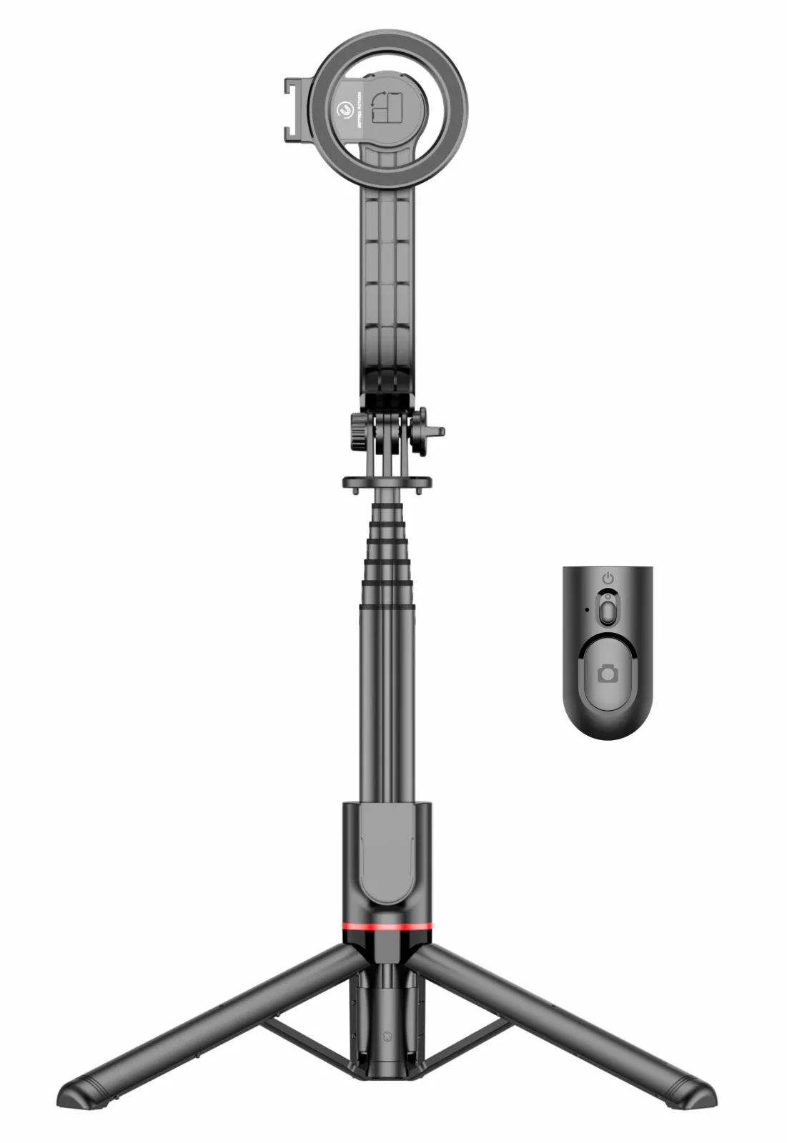 Apexel 3-in-1 Selfie Stick Tripod with magnetic mount and Cold shoe mount