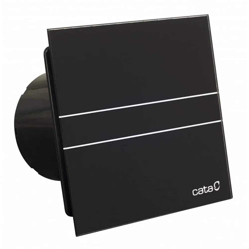Cata E-100GT BK ventilátor üveg előlappal, utószellőztető funkcióval, fekete