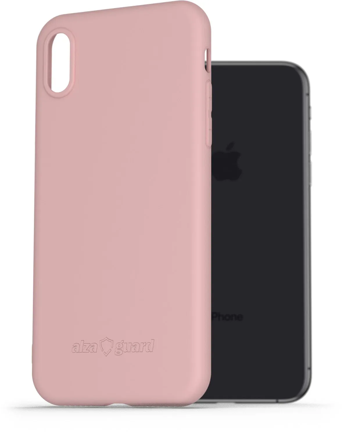 AlzaGuard Matte iPhone X/XS rózsaszín TPU tok