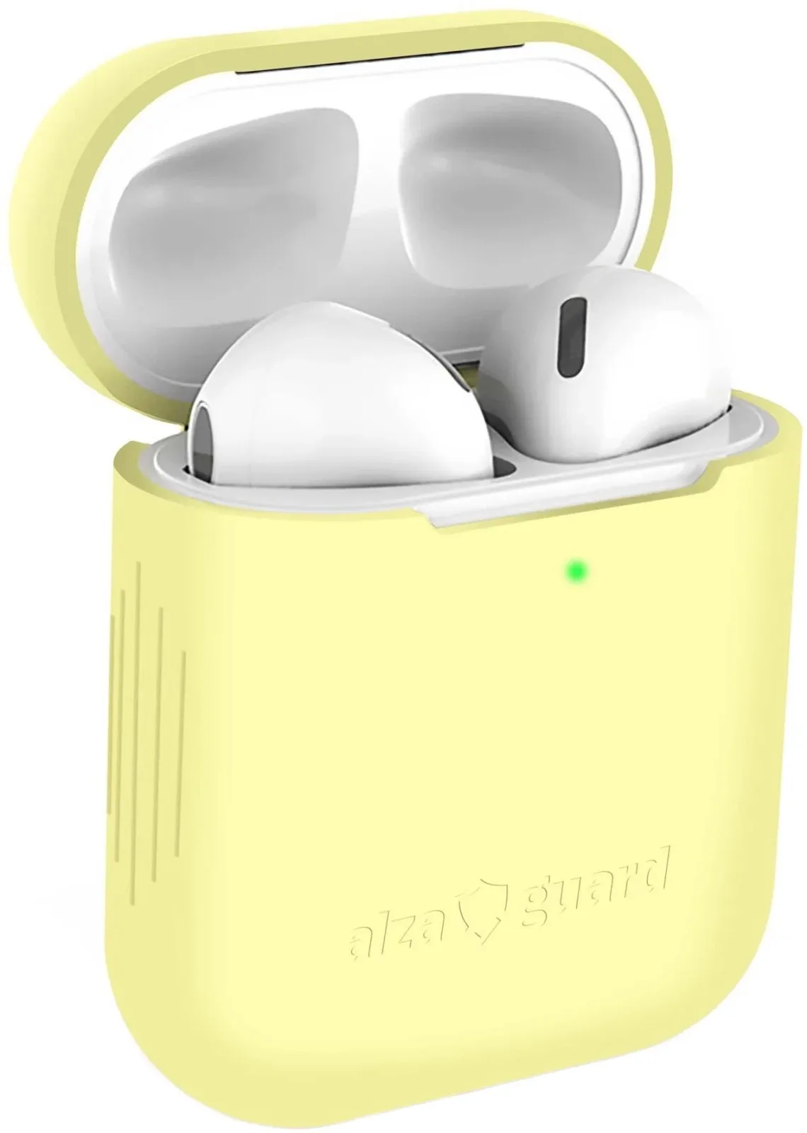 AlzaGuard Skinny Silicone Case Airpods 1. és 2. generáció, sárga